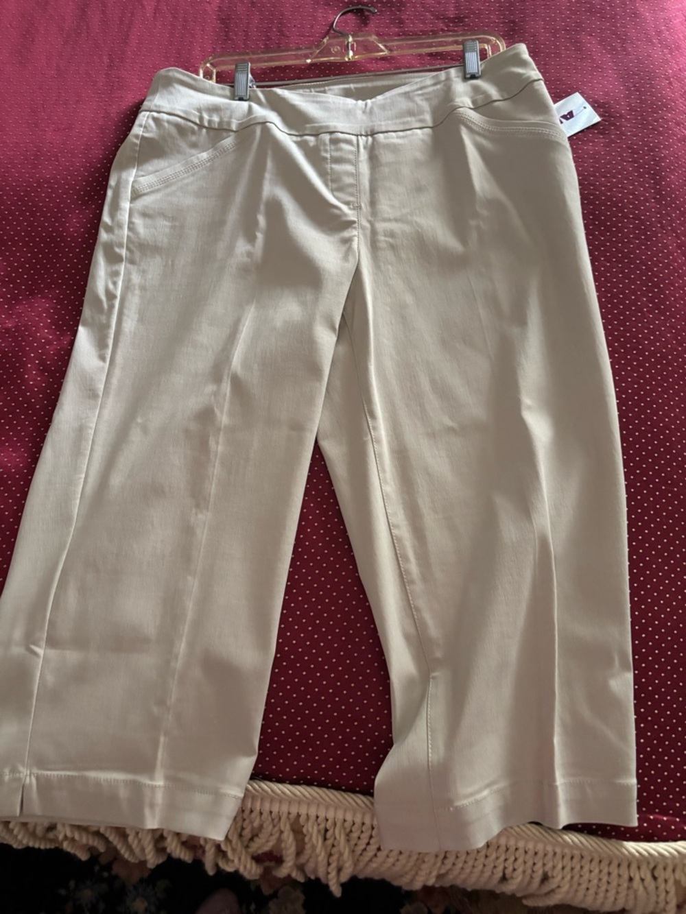 Alia Soft Cream Tailored Pants